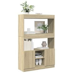 Petromila Skříň highboard dub sonoma 92 x 33 x 140 cm kompozitní dřevo