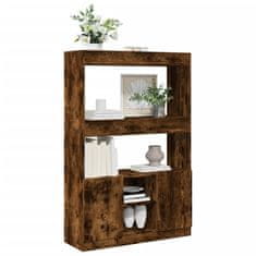 Petromila Skříň highboard kouřový dub 92 x 33 x 140 cm kompozitní dřevo