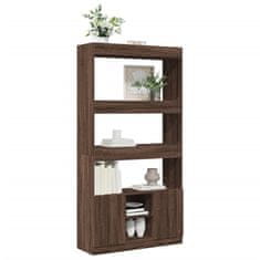 Petromila Skříň highboard hnědý dub 92 x 33 x 180 cm kompozitní dřevo