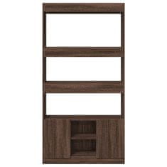 Petromila Skříň highboard hnědý dub 92 x 33 x 180 cm kompozitní dřevo