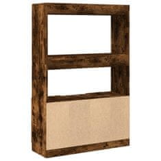 Petromila Skříň highboard kouřový dub 92 x 33 x 140 cm kompozitní dřevo