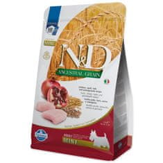 N&D Krmivo Dog Adult Mini Ancestral Grain Chicken, Spelt, Oats & Pomegranate 2,5kg