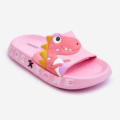 Dětské pěnové žabky Dinosaur Pink velikost 32