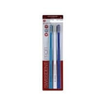 Swissdent Swissdent - Whitening Trio Soft Set (2 + 1 FREE turquoise + white + dark blue) - Toothbrush Set 