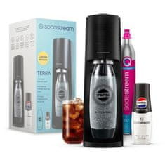 SodaStream Výrobník sody TERRA Black Pepsi Zero Mpack