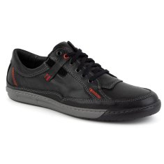 Pánské kožené boty Casual 932K black velikost 45