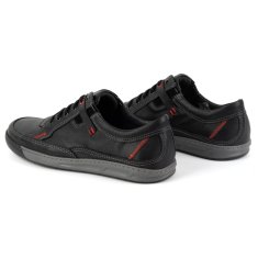 Pánské kožené boty Casual 932K black velikost 45