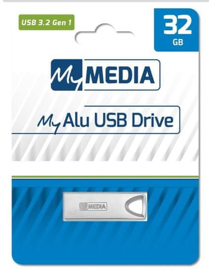 Diskus 32GB USB Flash 3.2 MyAlu stříbrný, MyMedia