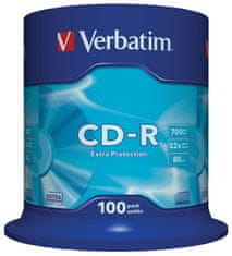 Verbatim CD-R DL 700MB (80min) 52x Extra Protection 100-cake