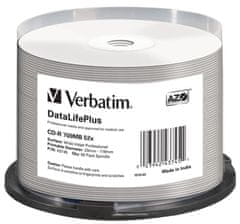 Verbatim CD-R DLP 700MB (80min) 52x WIDE Profesional Printable 50-cake NON-ID