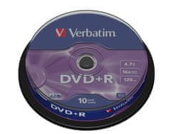 Verbatim DVD+R 4,7 GB (120min) 16x 10-cake