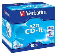 Verbatim CD-R DLP 700MB (80min) 52x Crystal jewel box, 10ks/pack