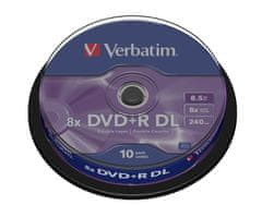 Verbatim DVD+R 8,5 GB (240min) DL 8x 10-cake