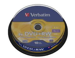 Verbatim DVD+RW 4,7GB 4x 10-cake