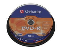 Verbatim DVD-R 4,7 GB (120min) 16x 10-cake