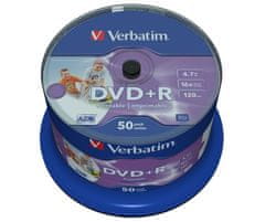 Verbatim DVD+R 4,7 GB (120min) 16x WIDE Printable 50-cake NON-ID