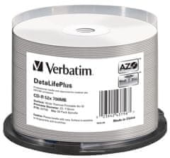 Verbatim CD-R DLP 700MB (80min) 52x WIDE THERMAL Professional Printable 50-cake NON-ID