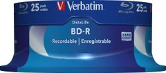 Verbatim Blu-ray BD-R SL Datalife 25GB 6x 25-cake NON-ID