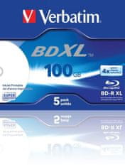 Verbatim Blu-ray BD-R SL Datalife 25GB 6x WIDE Printable 10-cake