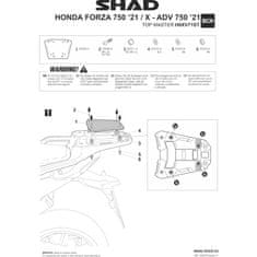 SHAD Montážní sada pro horní kufr Top master H0XV71ST HONDA X-ADV/FORZA 750/NT 1100