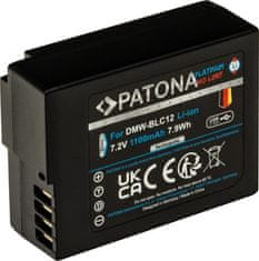 PATONA baterie pro foto Panasonic DMW-BLC12 1100mAh Li-Ion Platinum USB-C nabíjení