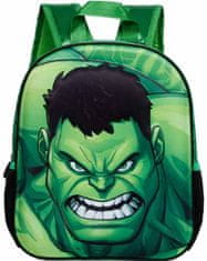 CurePink Dětský batoh Marvel: Hulk Destroy (objem 9 litrů|26 x 31 x 11 cm)