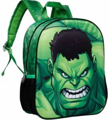 CurePink Dětský batoh Marvel: Hulk Destroy (objem 9 litrů|26 x 31 x 11 cm)