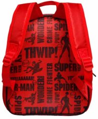 CurePink Dětský batoh Marvel: Spiderman Face (objem 9 litrů|26 x 31 x 11 cm)