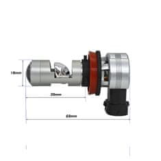 motoLEDy žárovky LED H11 12-24V CANBUS, pro americké žárovky, vypínací čára 2 ks.