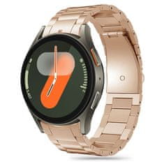 Tech-protect Stainless řemínek na Samsung Galaxy Watch 4 / 5 / 5 Pro / 6 / 7 / FE, blush gold