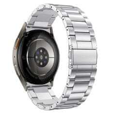 Tech-protect Stainless řemínek na Samsung Galaxy Watch 4 / 5 / 5 Pro / 6 / 7 / FE, silver