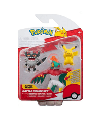 Jazwares Pokémon Battle figurky Pikachu, Perrserker, Hawlucha 5cm