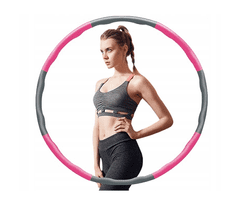 Leventi Hula hoop s výstupky Foxmog 95 cm-Růžová