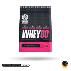 Soccer Supplement Whey Protein Isolate Whey90 jahoda Ostatní: 1 kg