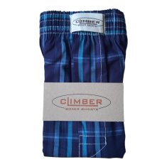 Climber 3100-MOT10 modré pánské popelínové trenýrky Barva: modrá tmavá, Velikost: M