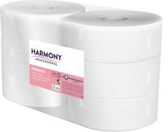 Harmony Professional Papír toaletní JUMBO Ø 240 mm celulózový 2-vrstvý / 6 ks