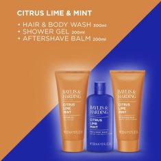 Baylis & Harding Citrus, Lime & Mint - sada s péčí o tělo, vlasy a pleť, 3 ks