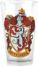 CurePink Sklenice Harry Potter: Gryffindor - Nebelvír (objem 450 ml)