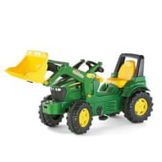 MILLY MALLY Šlapací traktor nakladač Rolly Toys John Deere Farmtrac zelený