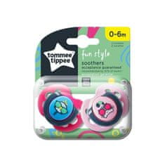 Tommee Tippee CTN Fun, Silikonová savička 0-6m, 2 ks