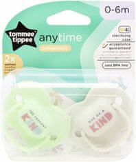 Tommee Tippee CTN Silikonový Dudlík AnyTime 0-6m, 2ks