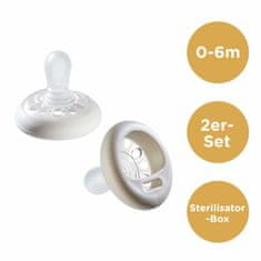 Tommee Tippee CTN Breast-like, Silikonová savička, 0-6m, 2ks