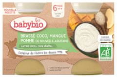 Babybio Brassé z kokosového mléka mango ananas 2x130 g