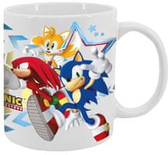 CurePink Keramický hrnek Sonic The Hedgehog: Postavy (objem 325 ml)