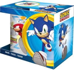 CurePink Keramický hrnek Sonic The Hedgehog: Postavy (objem 325 ml)