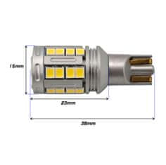 motoLEDy W16W LED žárovka 12-24V 100% CAN bílá bez chyby