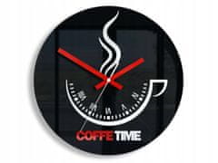 ModernClock Nástěnné Hodiny Coffee Time Ii Black