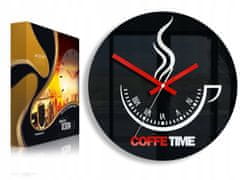 ModernClock Nástěnné Hodiny Coffee Time Ii Black