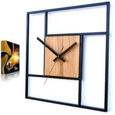 ModernClock Nástěnné Hodiny Kovové Loft Steve