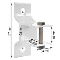 MCW Nástěnný držák pro markýzy T790, T791, T792, E31, E49, adaptér pro montáž na stěnu, 40 mm